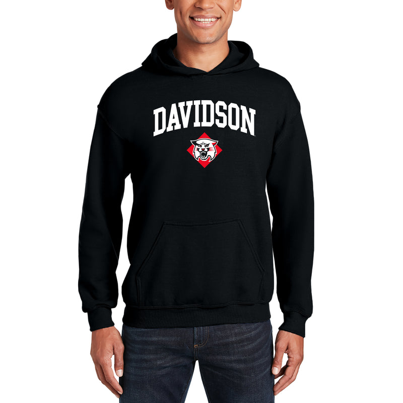 Davidson Wildcats Arch Logo Hoodie - Black