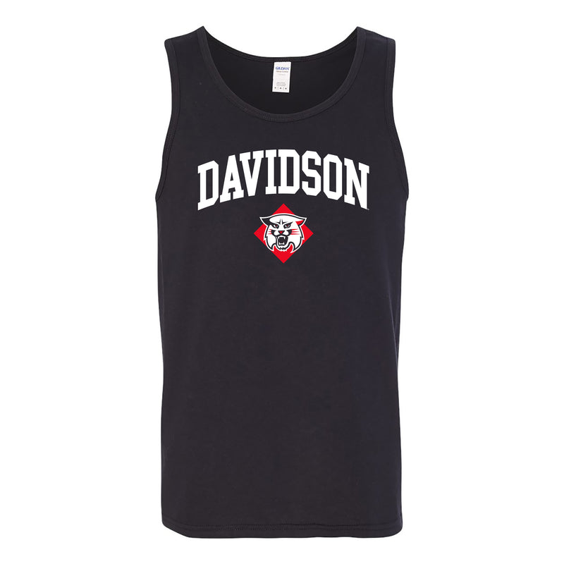Davidson Wildcats Arch Logo Tank Top - Black