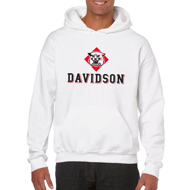 Davidson Wildcats Primary Logo Hoodie - White