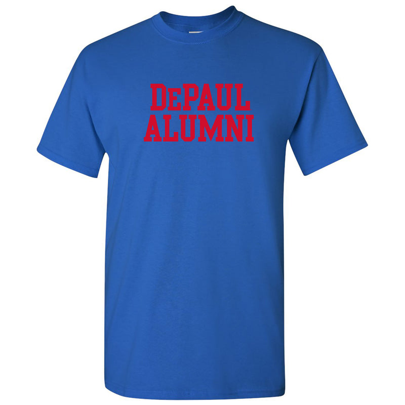 DePaul University Blue Demons Alumni Basic Block Short Sleeve T Shirt - Royal