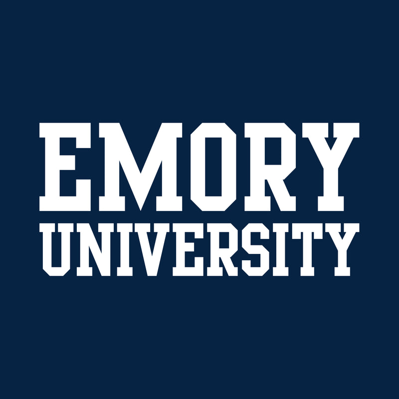 Emory University Eagles Basic Block Heavy Blend Hoodie - Navy