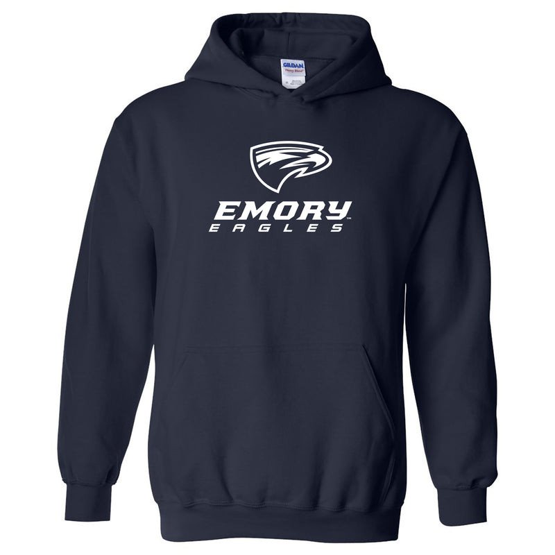Emory University Eagles Primary Logo Heavy Blend Hoodie - Navy