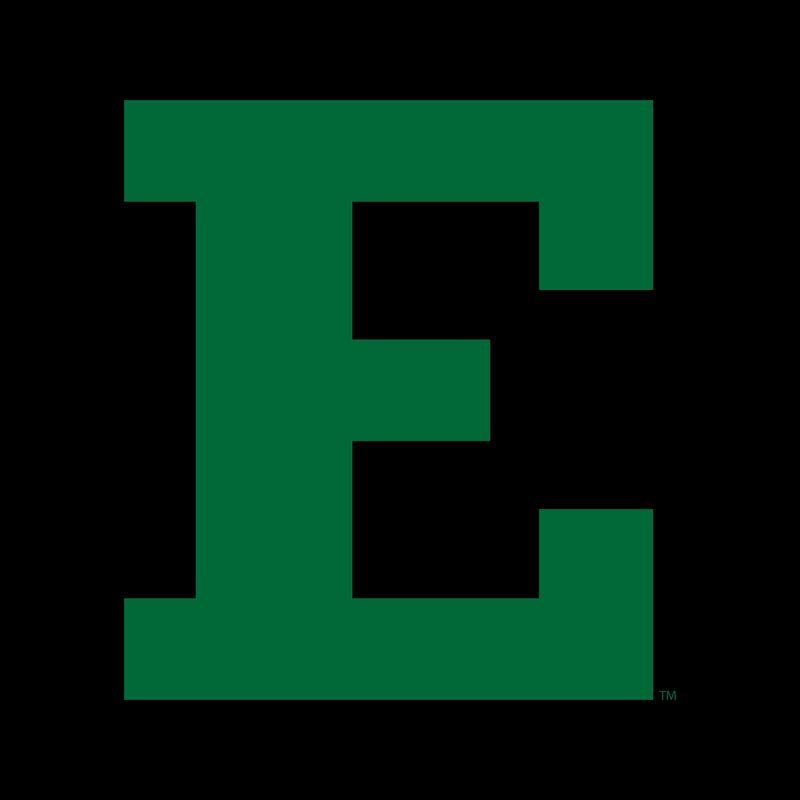 Eastern Michigan University Eagles Block E Short Sleeve T Shirt - Black