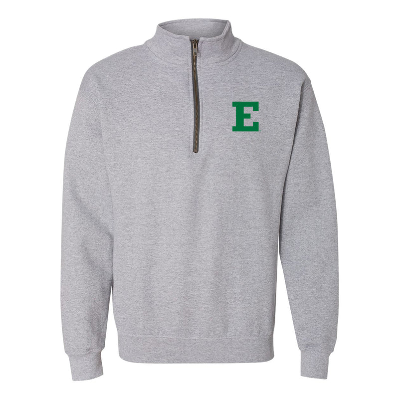 Eastern Michigan University Eagles Primary Logo Left Chest Quarter Zip - Sport Grey