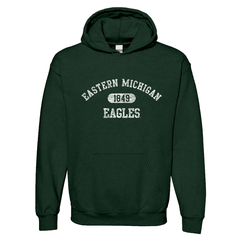 Eastern Michigan University Eagles Athletic Arch Heavy Blend Hoodie - Forest