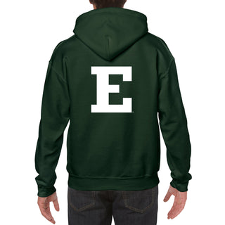 Eastern Michigan University Eagles Front Back Print Heavy Blend Hoodie - Forest