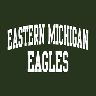 Eastern Michigan University Eagles Front Back Print Heavy Blend Hoodie - Forest