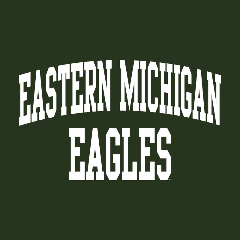 Eastern Michigan University Eagles Front Back Print Short Sleeve T Shirt - Forest