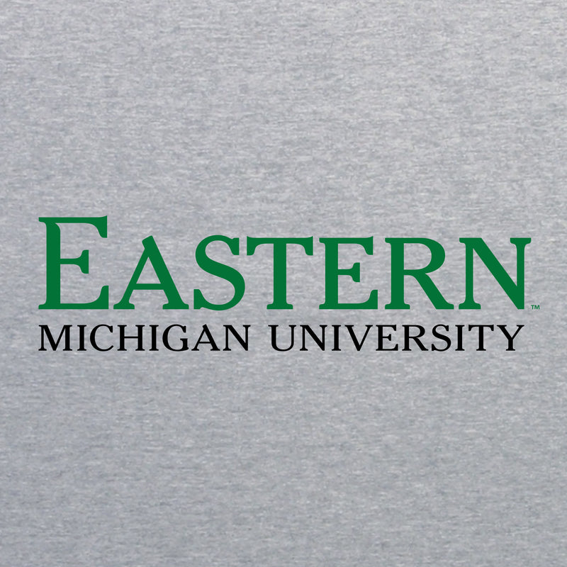 Eastern Michigan University Eagles Institutional Logo Short Sleeve T Shirt - Sport Grey