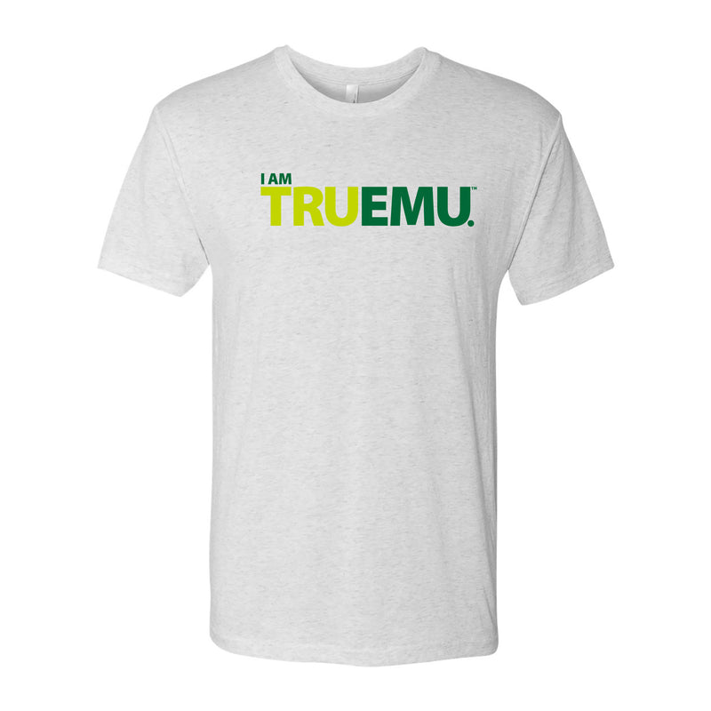 Eastern Michigan University Eagles I Am Tru EMU Next Level Short Sleeve T Shirt - Heather White