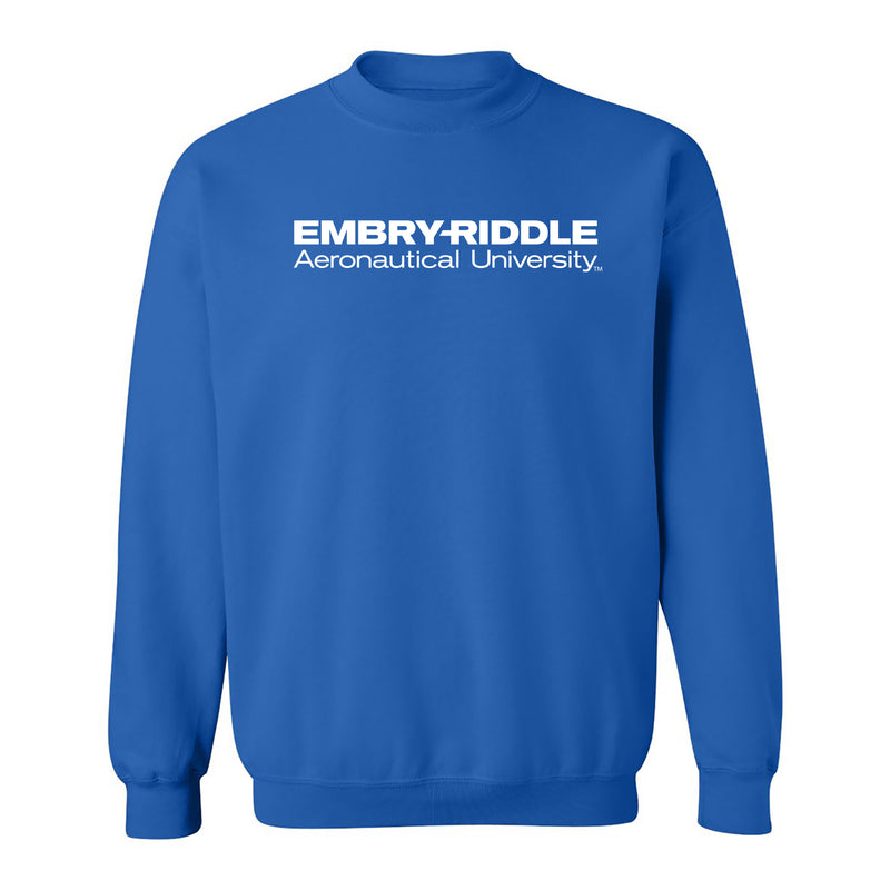 Embry-Riddle Aeronautical University Eagles Basic Block Crewneck Sweatshirt - Royal