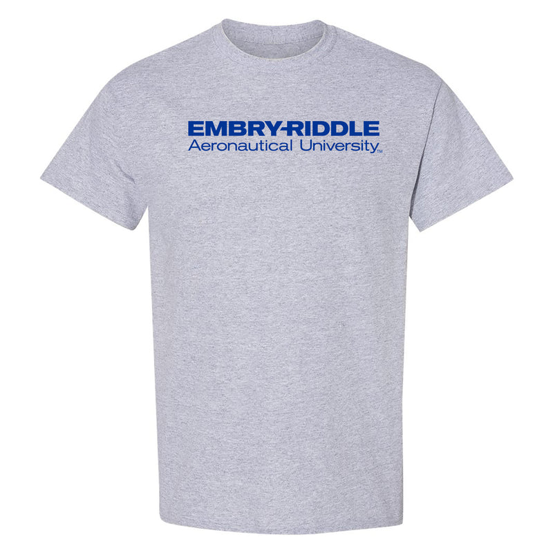 Embry-Riddle Aeronautical University Eagles Basic Block T Shirt - Sport Grey