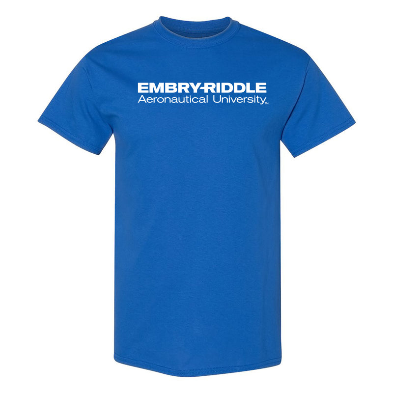 Embry-Riddle Aeronautical University Eagles Basic Block T Shirt - Royal
