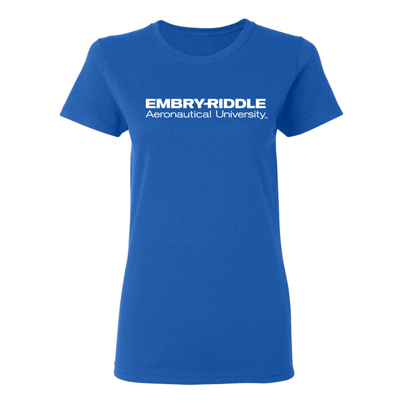 Embry-Riddle Aeronautical University Eagles Basic Block Womens T Shirt - Royal