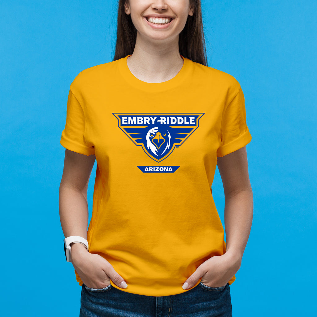Embry Riddle Signature Embry-Riddle Aeronautical University Eagles Prescott Primary Logo T Sh