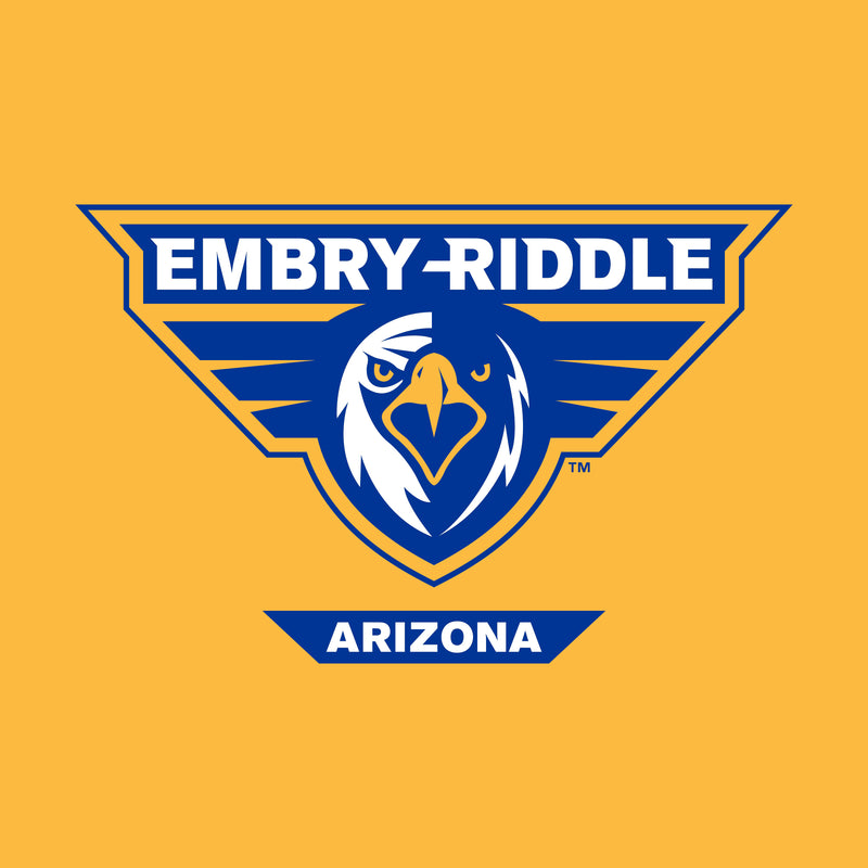 Embry-Riddle Aeronautical University Eagles Prescott Primary Logo Hoodie - Gold