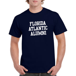 Florida Atlantic University Owls Alumni Block Short Sleeve T Shirt - Navy