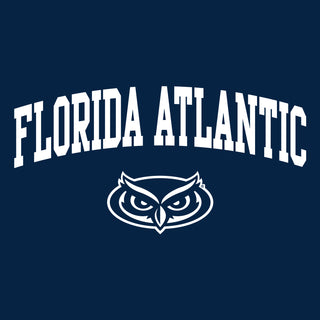 Florida Atlantic University Owls Arch Logo Toddler Short Sleeve T Shirt - Navy