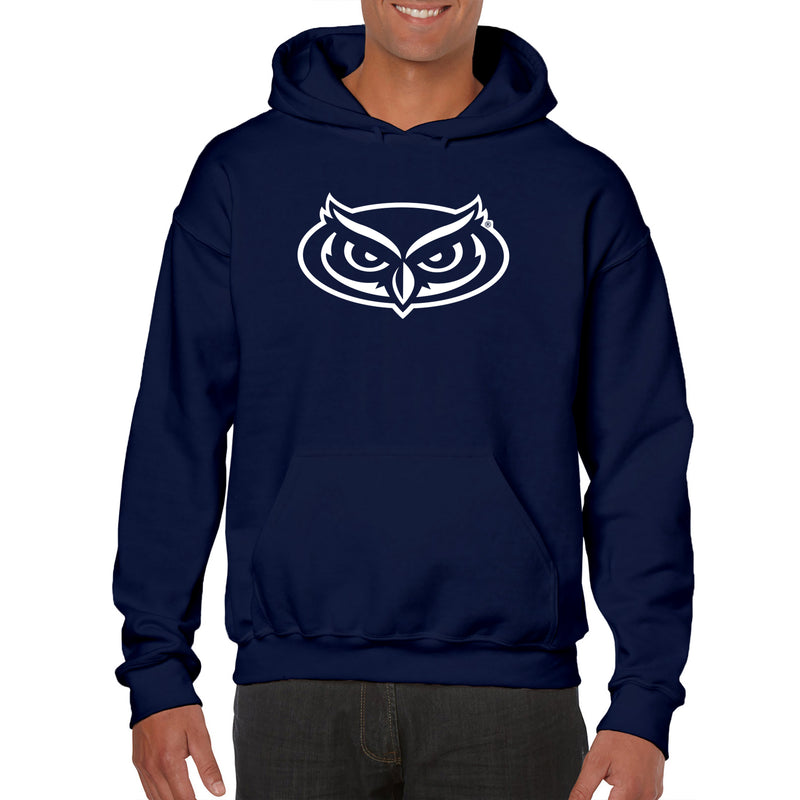 Florida Atlantic University Owls Primary Logo Heavy Blend Hoodie - Navy