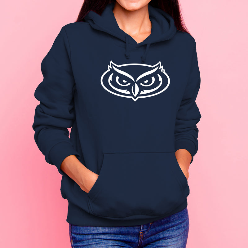 Florida Atlantic University Owls Primary Logo Heavy Blend Hoodie - Navy