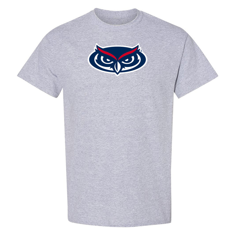 FAU Florida Atlantic Owls Primary Logo T Shirt - Sport Grey