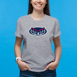 Florida Atlantic Owls Primary Logo T Shirt - Sport Grey