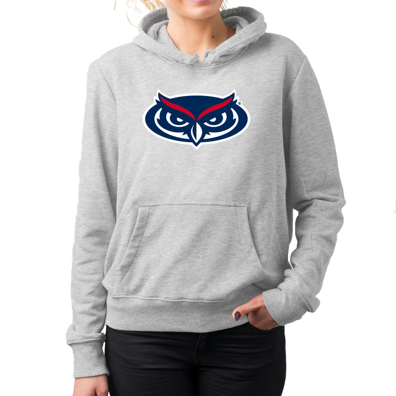 FAU Florida Atlantic Owls Primary Logo Hoodie - Sport Grey
