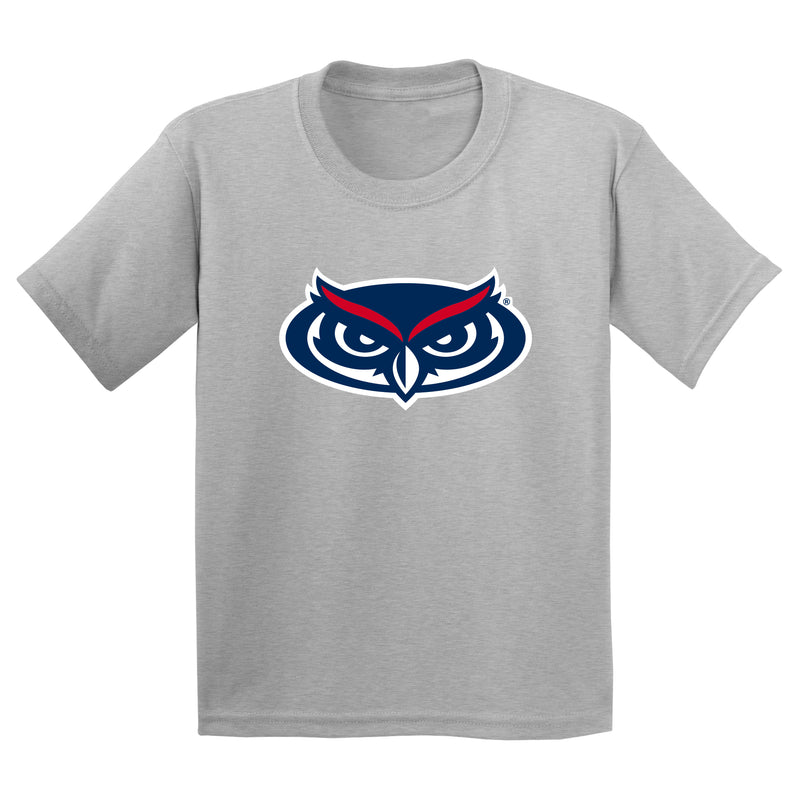 FAU Florida Atlantic Owls Primary Logo Youth T Shirt - Sport Grey