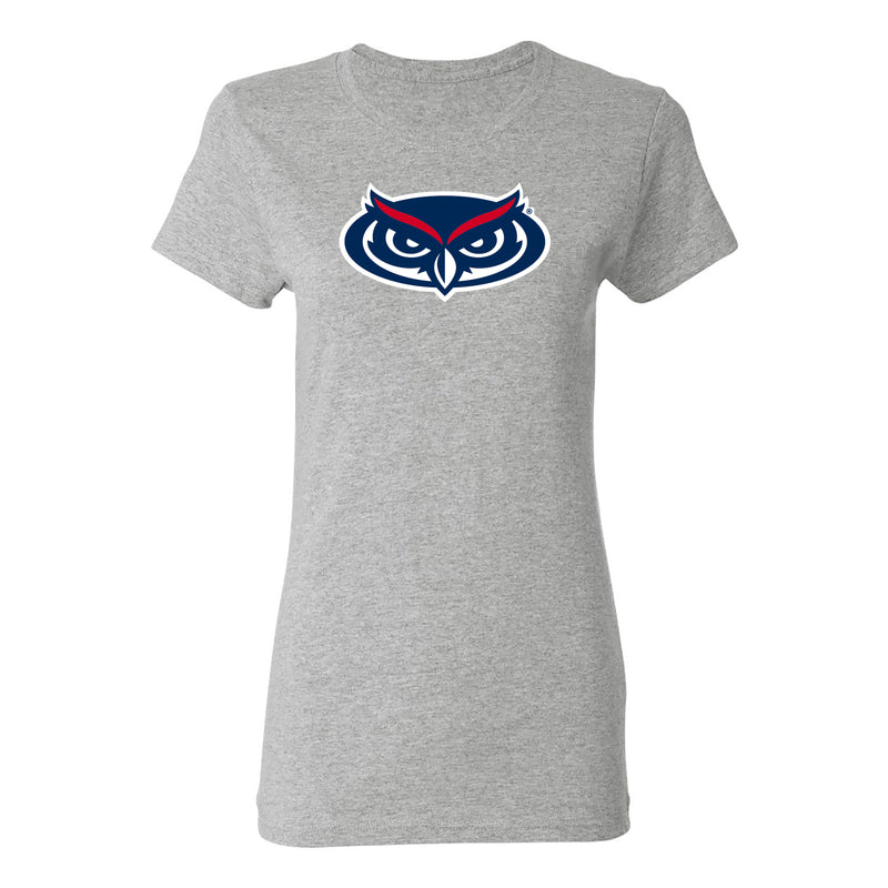 FAU Florida Atlantic Owls Primary Logo Womens T Shirt - Sport Grey