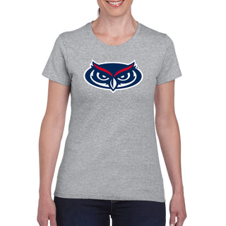Florida Atlantic Owls Primary Logo Women's T Shirt - Sport Grey