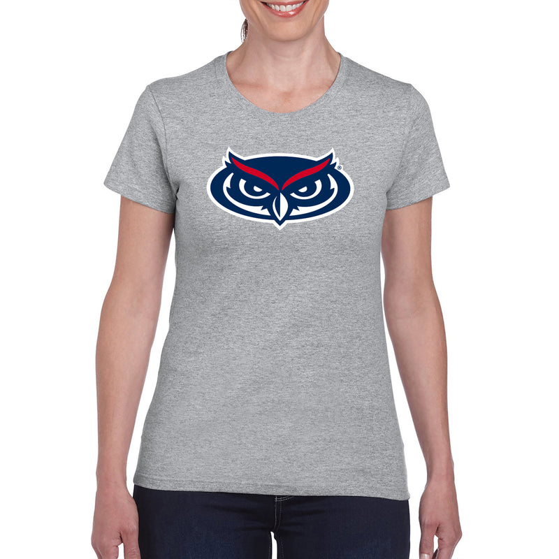 FAU Florida Atlantic Owls Primary Logo Womens T Shirt - Sport Grey