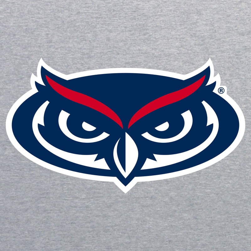 FAU Florida Atlantic Owls Primary Logo T Shirt - Sport Grey