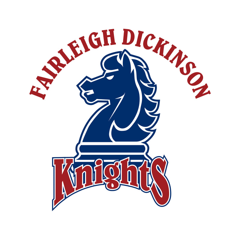 Fairleigh Dickinson University Knights Arch Logo Basic Cotton Youth Short Sleeve T Shirt - White