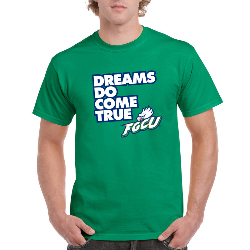 Florida Gulf Coast University Eagles Dreams Come True Short Sleeve T Shirt - Kelly Green
