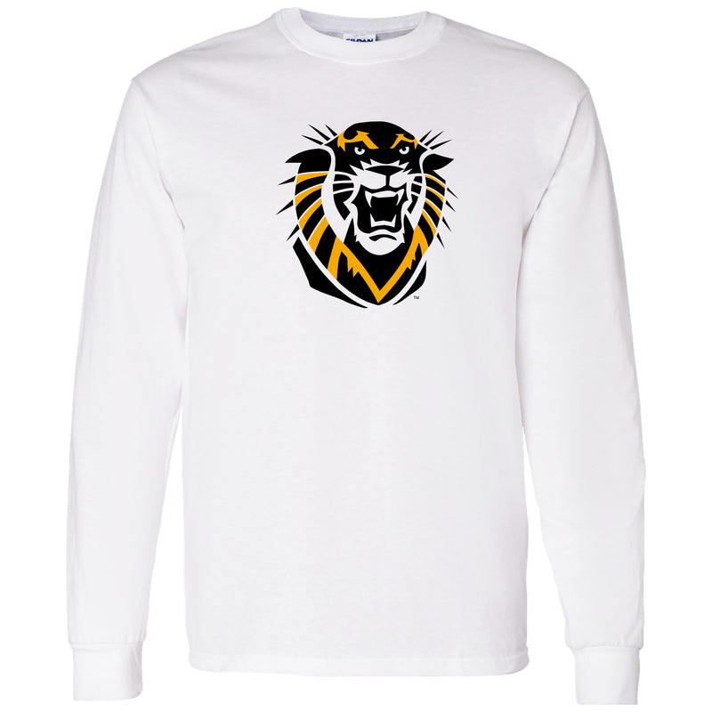 Fort Hays State Primary Logo Long Sleeve - White