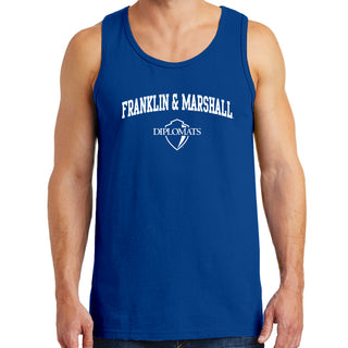 Franklin & Marshall College Diplomats Arch Logo Tank Top - Royal