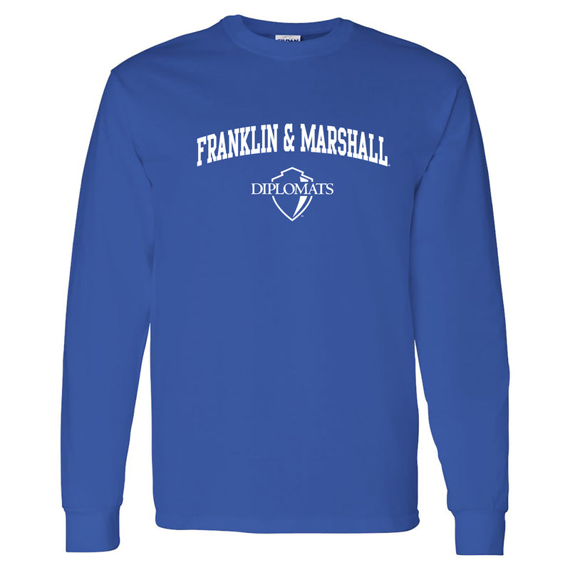 Franklin & Marshall College Diplomats Arch Logo Long Sleeve - Royal