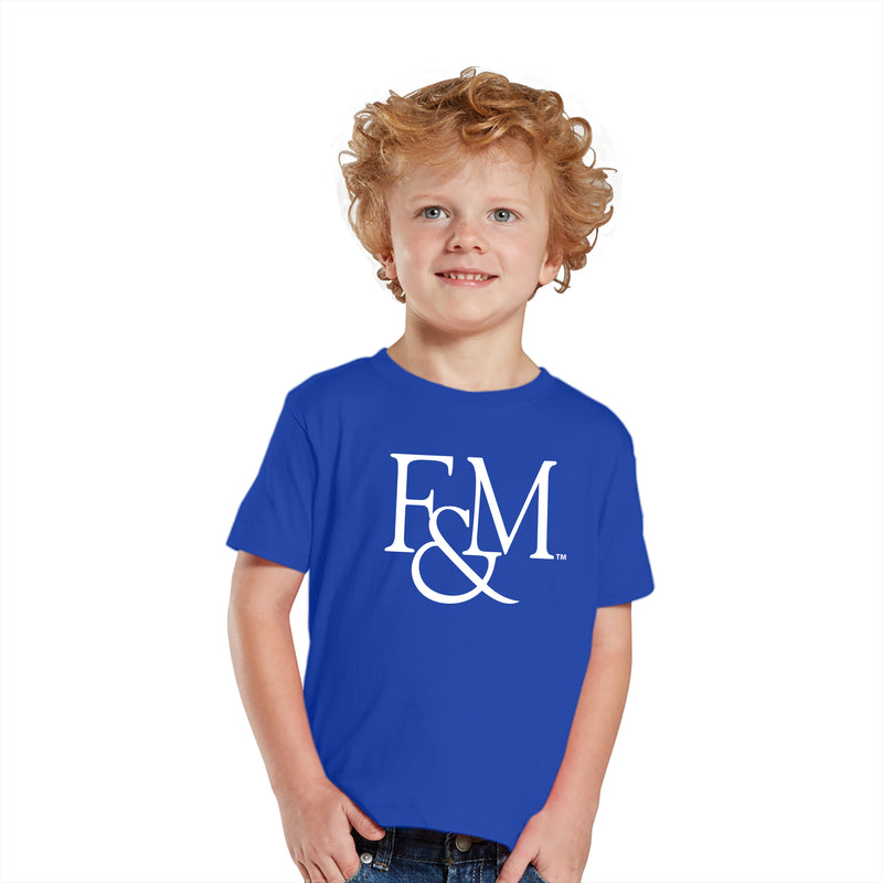 Franklin & Marshall College Diplomats Primary Logo Toddler T Shirt - Royal