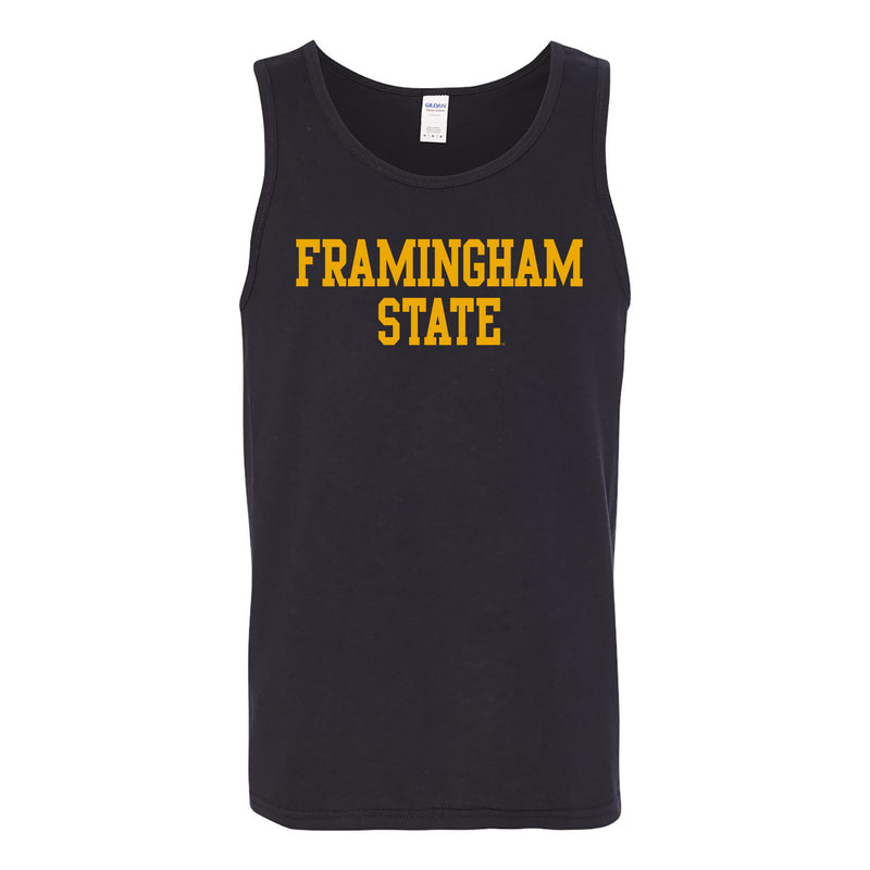 Framingham State University Rams Basic Block Tank Top - Black