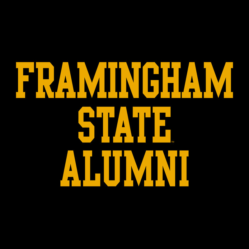 Framingham State University Rams Alumni Basic Block Short Sleeve T Shirt - Black