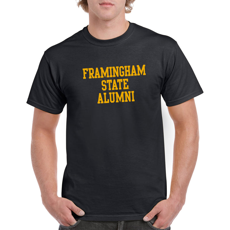 Framingham State University Rams Alumni Basic Block Short Sleeve T Shirt - Black