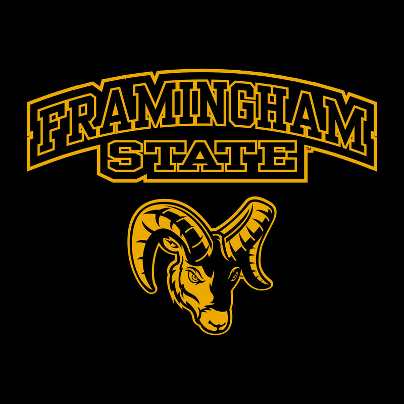 Framingham State University Rams Arch Logo Tank Top - Black