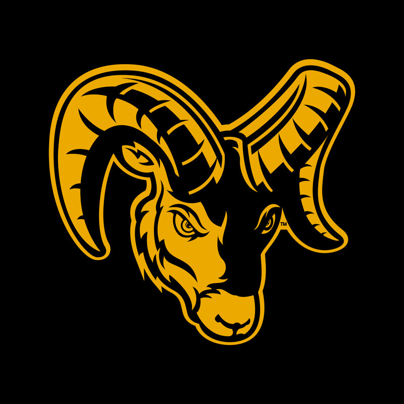 Framingham State University Rams Primary Logo Womens Short Sleeve T Shirt - Black