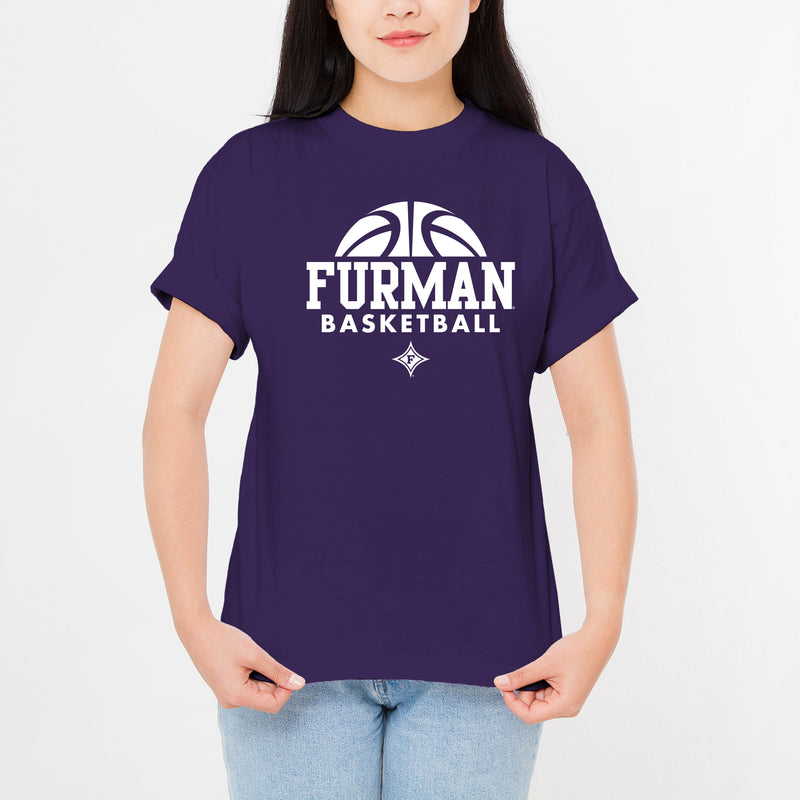 Furman University Paladins Basketball Hype T Shirt - Purple