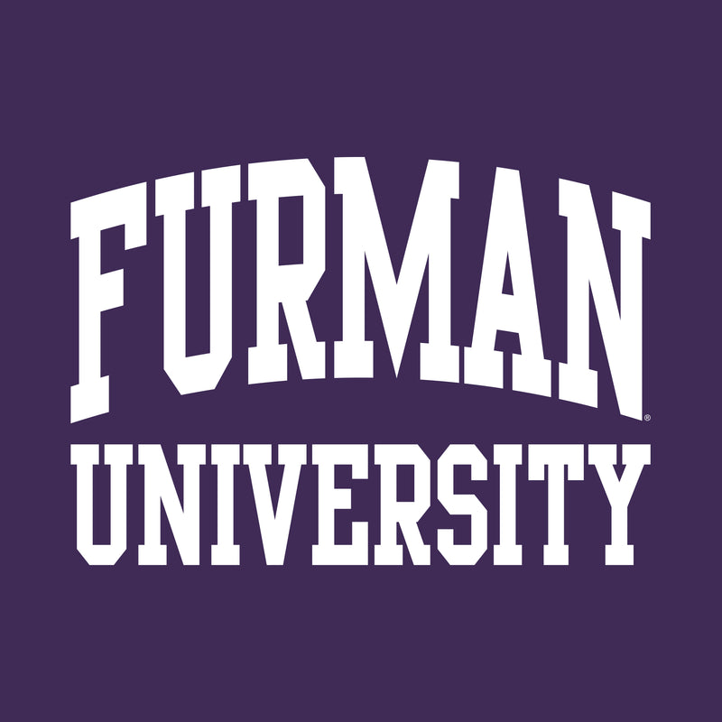 Furman University Paladins Front Back Print Hoodie - Purple