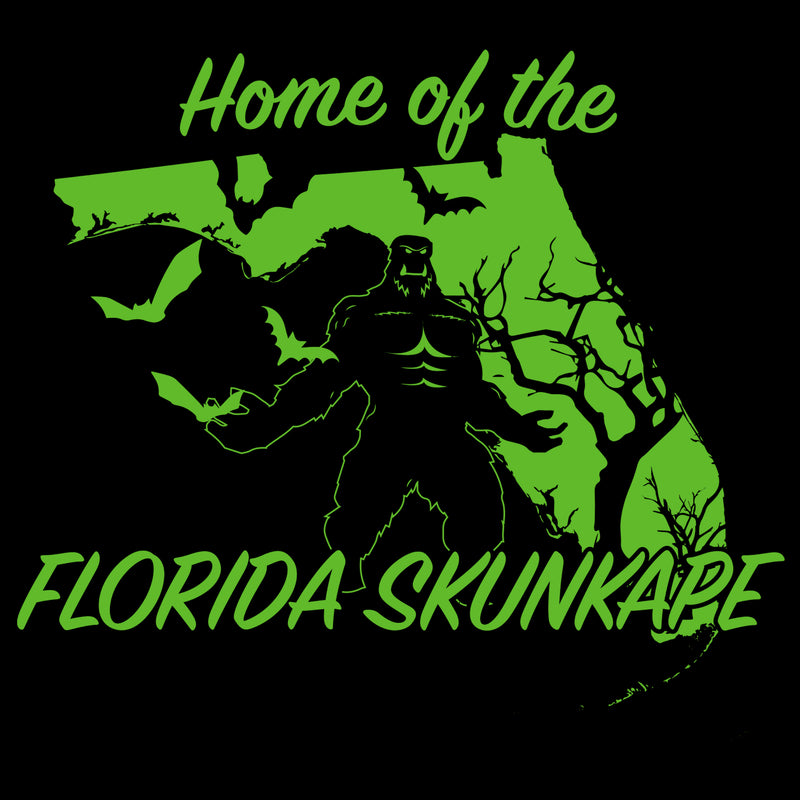 Florida Skunk Ape Cryptid T-Shirt - Black