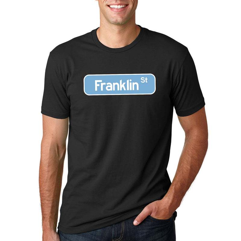 Franklin Street Sign Next Level T Shirt - Black