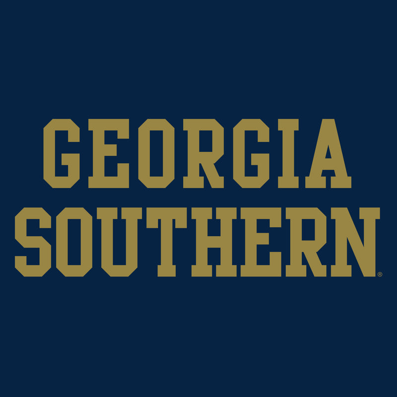 Georgia Southern University Eagles Basic Block Cotton Hoodie - Navy