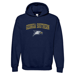 Georgia Southern University Eagles Arch Logo Cotton Hoodie - Navy