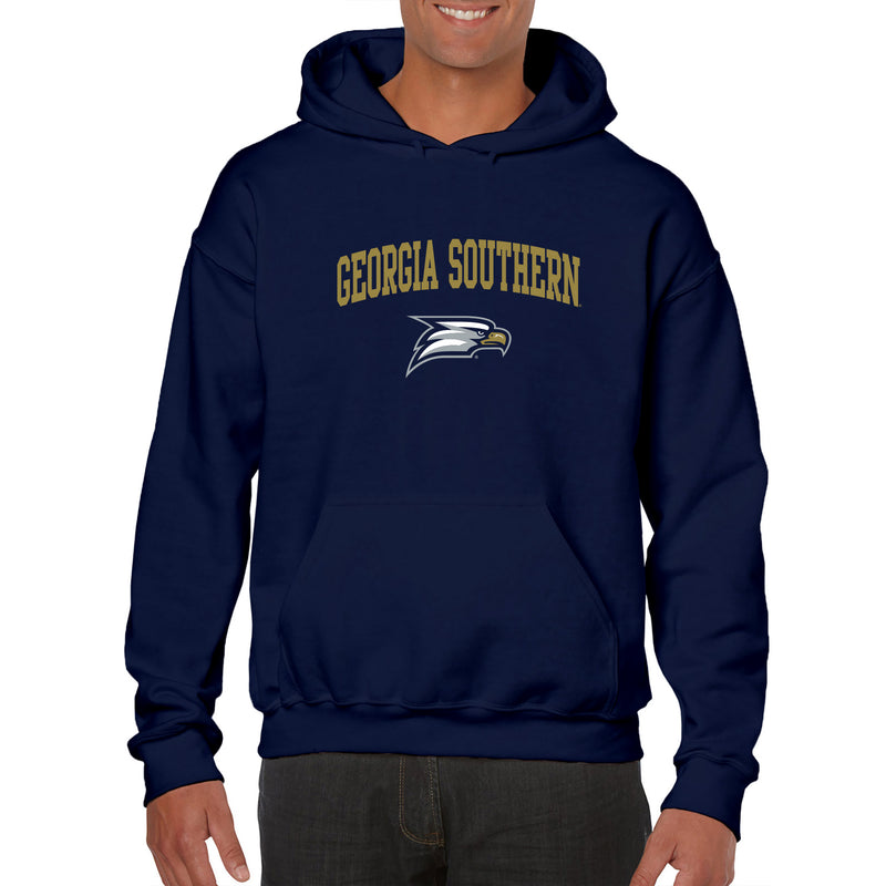 Georgia Southern University Eagles Arch Logo Cotton Hoodie - Navy